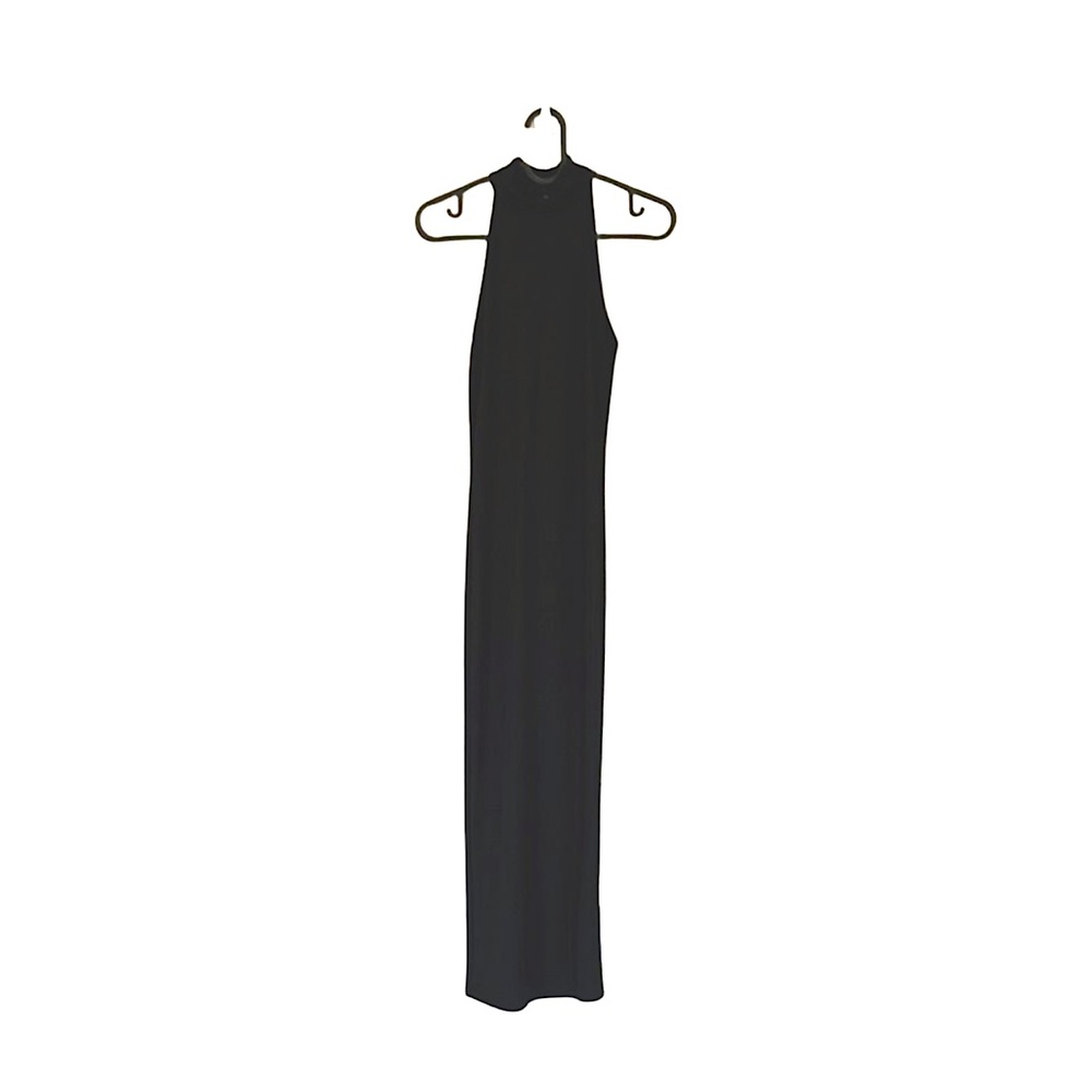 River Island Black Midi Sheath Dress with Halter Neckline for Cocktail